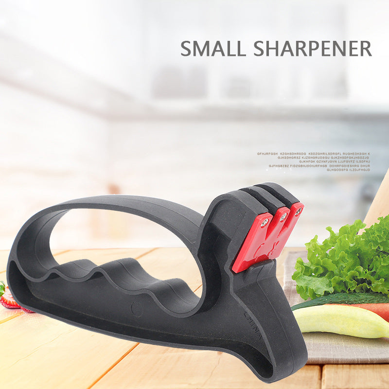 2-in-1 Handheld Knife & Scissor Sharpener – Convenient Kitchen Grinding Tool