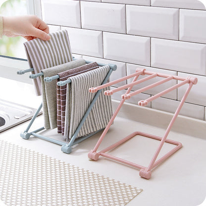 Foldable Dishcloth Shelf – Kitchen Sink Organizer & Cleaning Accessory Holder