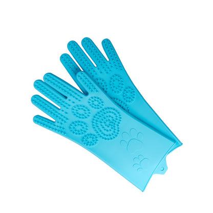 Silicone Heat-Resistant Scrubbing Gloves – Reusable Cleaning Brush Gloves for Kitchen & Home