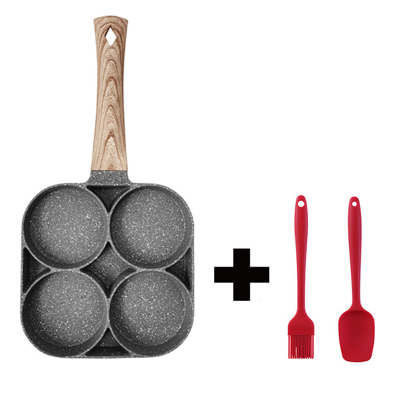 4-Hole Non-Stick Frying Pan – Multi-Functional Breakfast Pan for Eggs, Pancakes, Burgers & Omelets