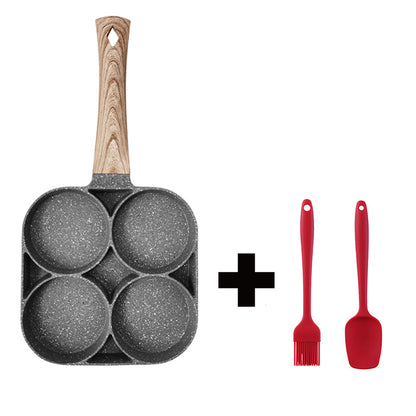 4-Hole Non-Stick Frying Pan – Multi-Functional Breakfast Pan for Eggs, Pancakes, Burgers & Omelets