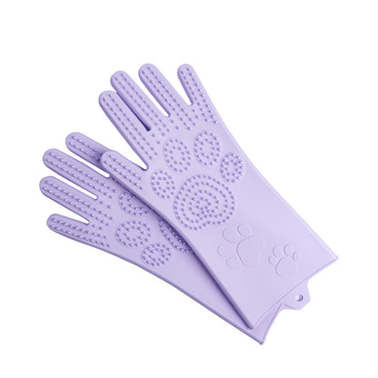 Silicone Heat-Resistant Scrubbing Gloves – Reusable Cleaning Brush Gloves for Kitchen & Home