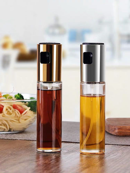 Glass Oil & Vinegar Spray Bottle – Refillable Fine Mist Cooking Oil Sprayer for Kitchen & BBQ