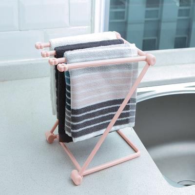 Foldable Dishcloth Shelf – Kitchen Sink Organizer & Cleaning Accessory Holder