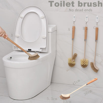 Wooden Handle Toilet & Household Cleaning Brush