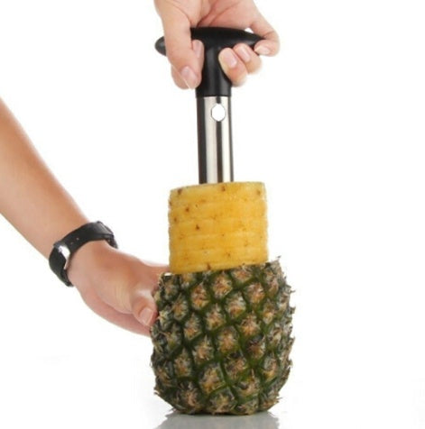 Stainless Steel Pineapple Peeler & Slicer – Easy-Use Fruit Corer Cutter Kitchen Tool