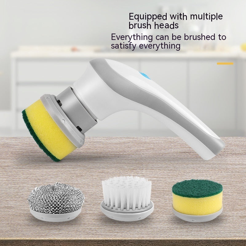 4-In-1 Electric Cleaning Brush – Cordless Handheld Spinning Scrubber for Deep Bathroom & Kitchen Cleaning