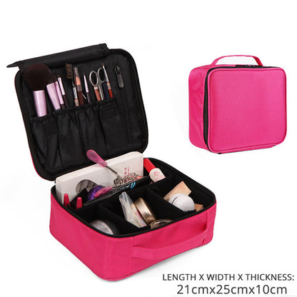 Portable Makeup Case Organizer – Travel Cosmetic Storage Box