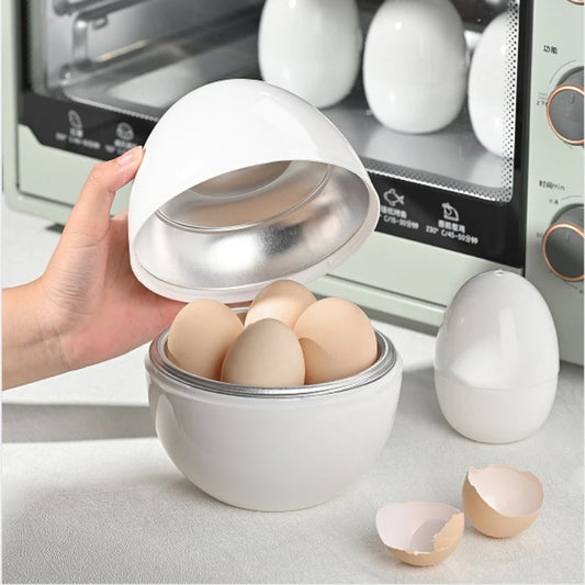 Microwave Egg Steamer Cooker for 4 Eggs – Quick Easy Hard or Soft Boiled Kitchen Tool