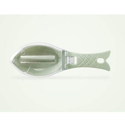 Fish Skin Brush & Scale Scraper – Quick-Release Fish Scaler Knife with Grater for Easy Cleaning