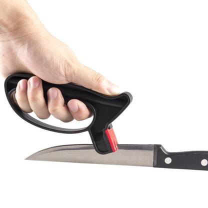 2-in-1 Handheld Knife & Scissor Sharpener – Convenient Kitchen Grinding Tool