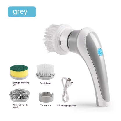 4-In-1 Electric Cleaning Brush – Cordless Handheld Spinning Scrubber for Deep Bathroom & Kitchen Cleaning