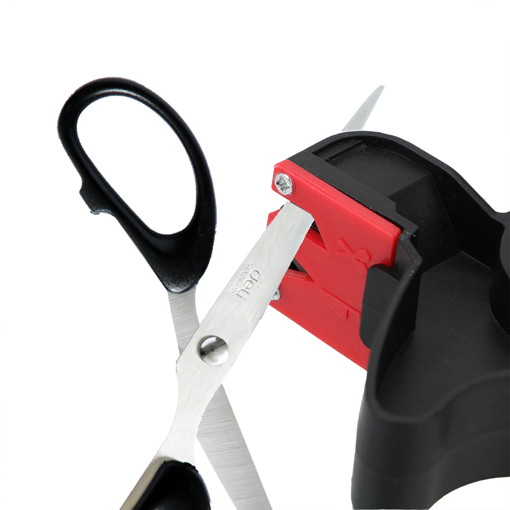 2-in-1 Handheld Knife & Scissor Sharpener – Convenient Kitchen Grinding Tool