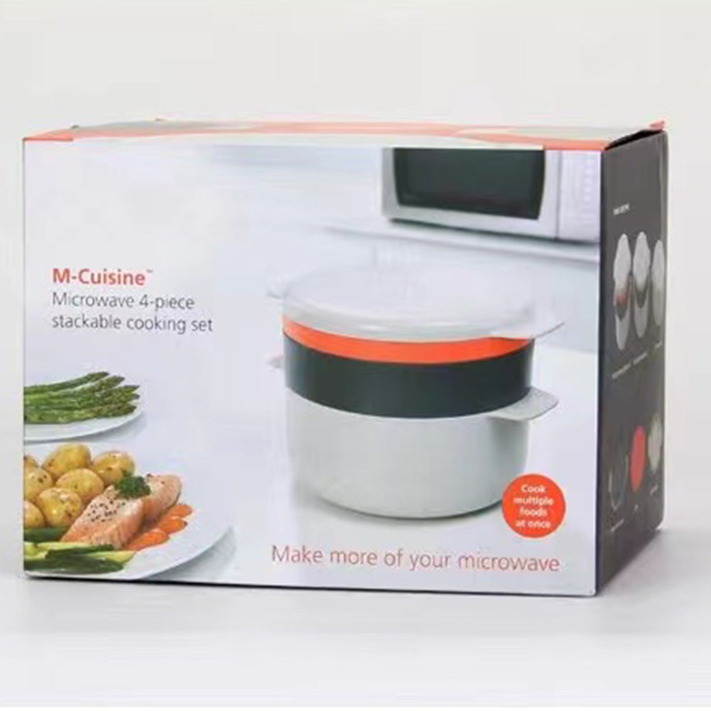 Microwave Steaming Container – BPA-Free Plastic Food Steamer for Vegetables, Rice & Leftovers
