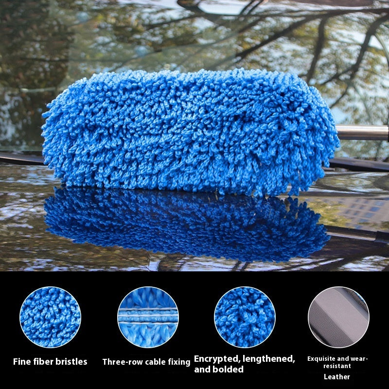 Retractable Car Wash Mop with Extendable Handle