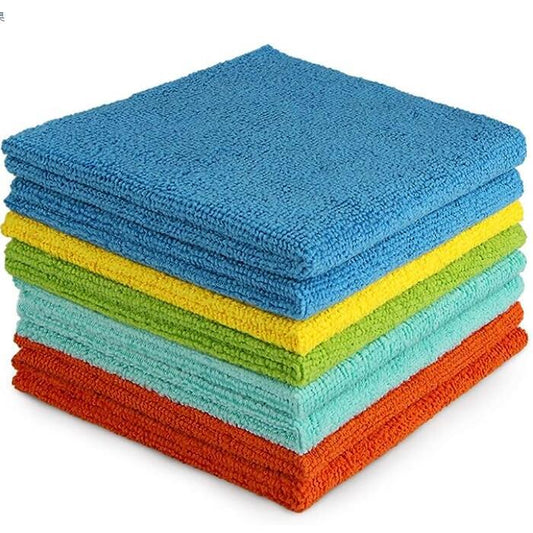 Microfiber Kitchen Dishcloths – 8-Pack (Wet & Dry Use)