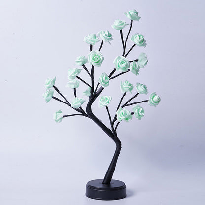 Rose Flower Tree Table Lamp – USB Fairy LED Night Light for Home Décor & Gifts