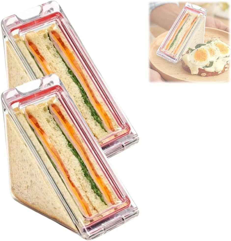 Reusable Triangle Magnetic Transparent Sandwich Crisper – Food Storage Kitchen Gadget