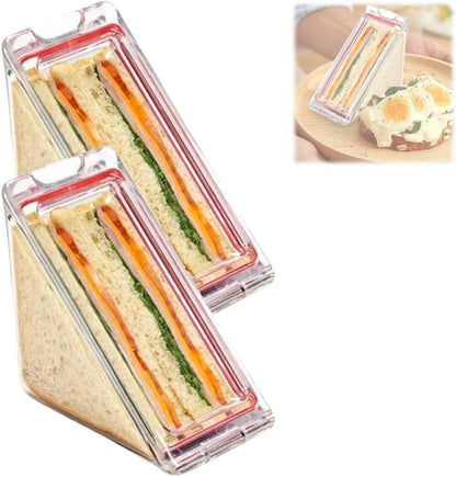 Reusable Triangle Magnetic Transparent Sandwich Crisper – Food Storage Kitchen Gadget