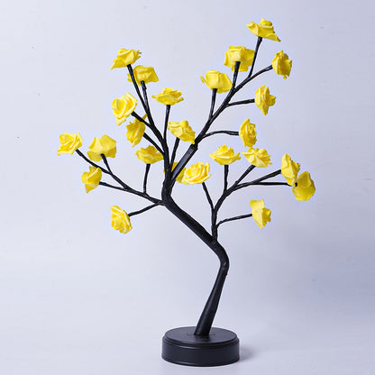 Rose Flower Tree Table Lamp – USB Fairy LED Night Light for Home Décor & Gifts
