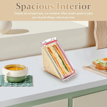 Reusable Triangle Magnetic Transparent Sandwich Crisper – Food Storage Kitchen Gadget