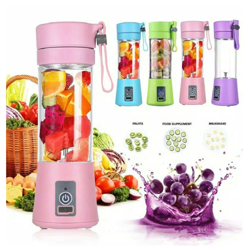 USB Rechargeable Portable Blender – Mini Electric Juicer for Smoothies, Fruit Juice & On-the-Go Mixing